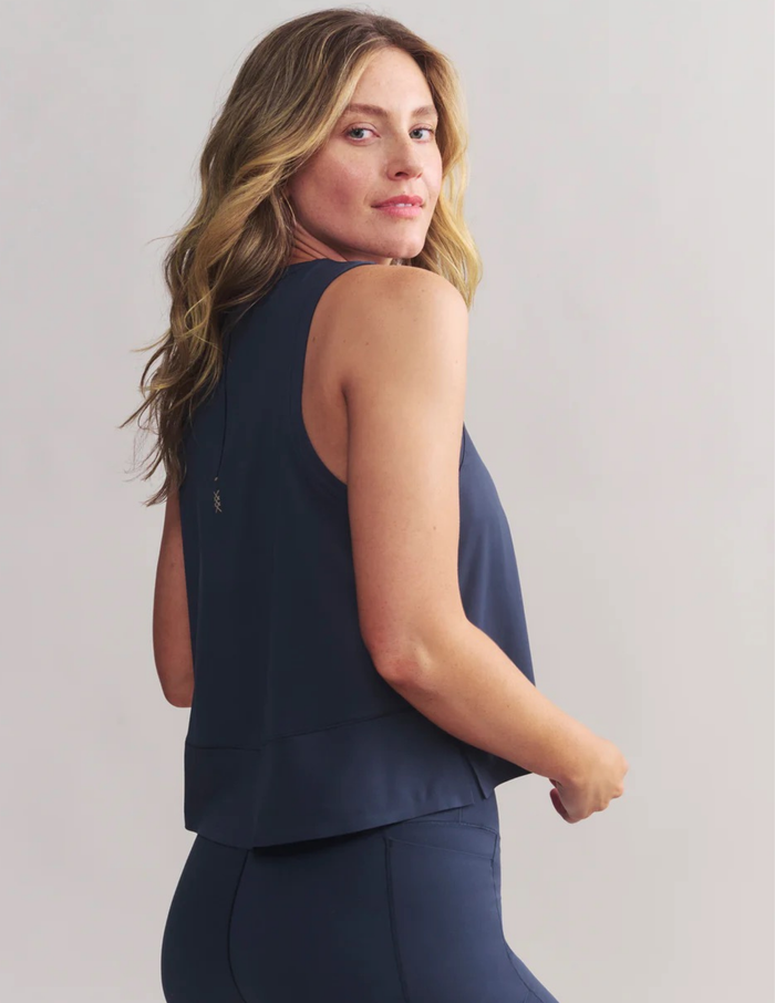 Rhone Apparel- Serene Tank Navy Blue