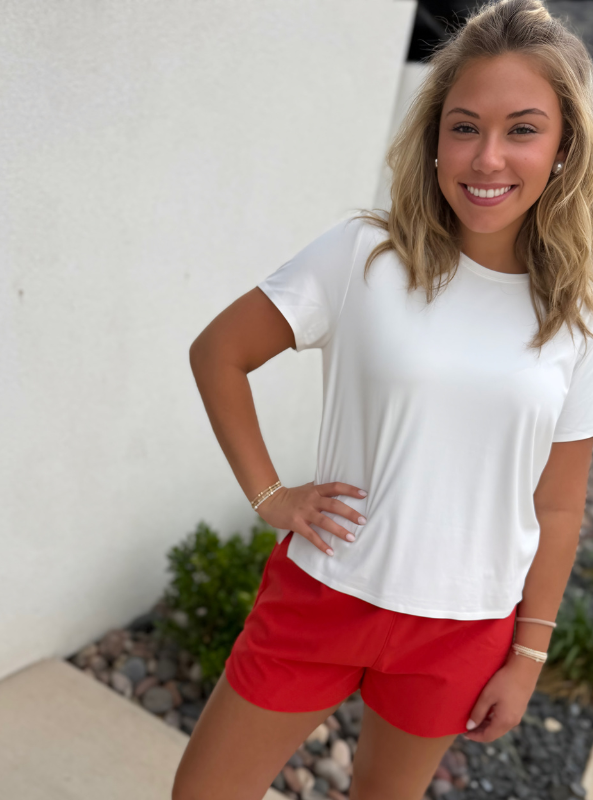 Rhone Apparel- Serene Tee- Snow White