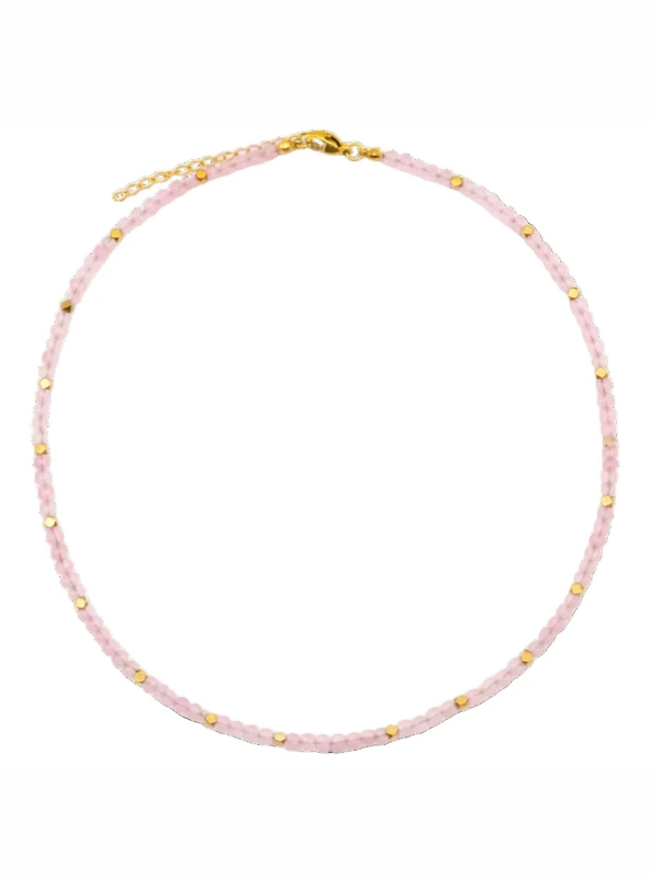 Rose Quartz Dainty Necklace