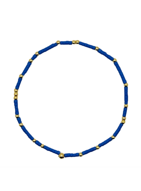 Royal Blue Bitty Bauble Bracelet