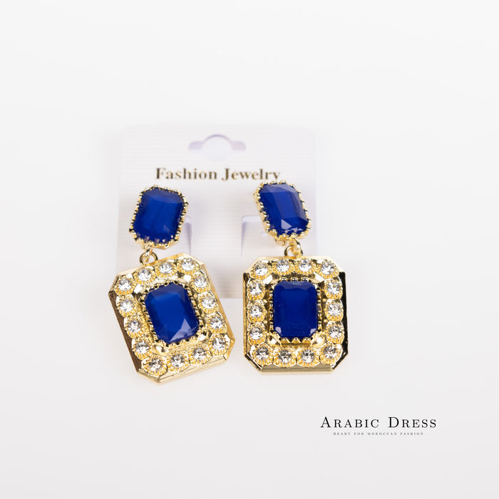 Royal blue Youra Necklace set
