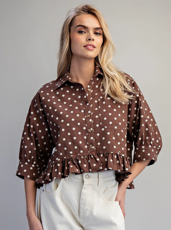 Sadie Dot Blouse