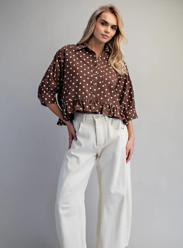 Sadie Dot Blouse