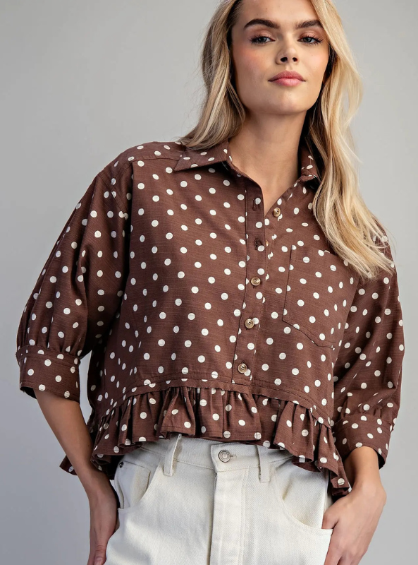 Sadie Dot Blouse