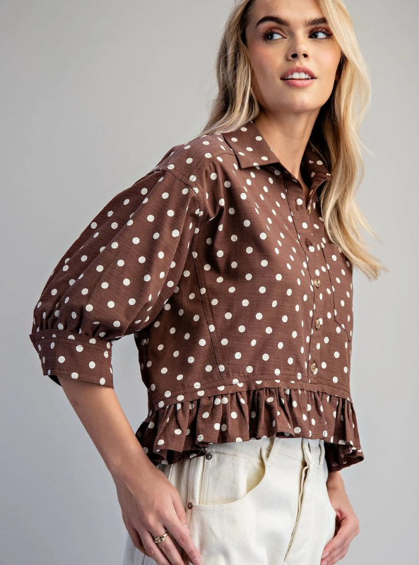 Sadie Dot Blouse