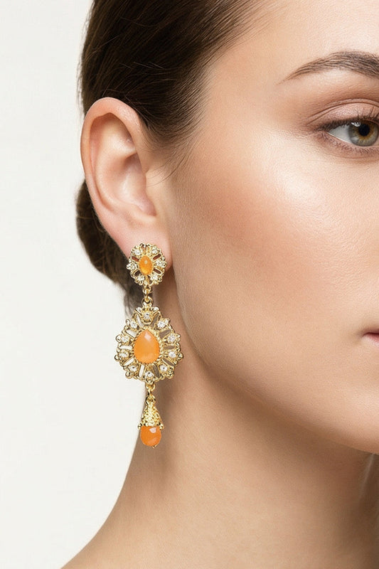 Salmon Ara Earrings