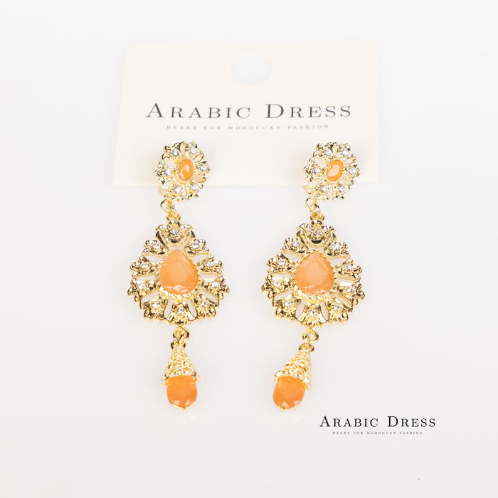 Salmon Ara Earrings