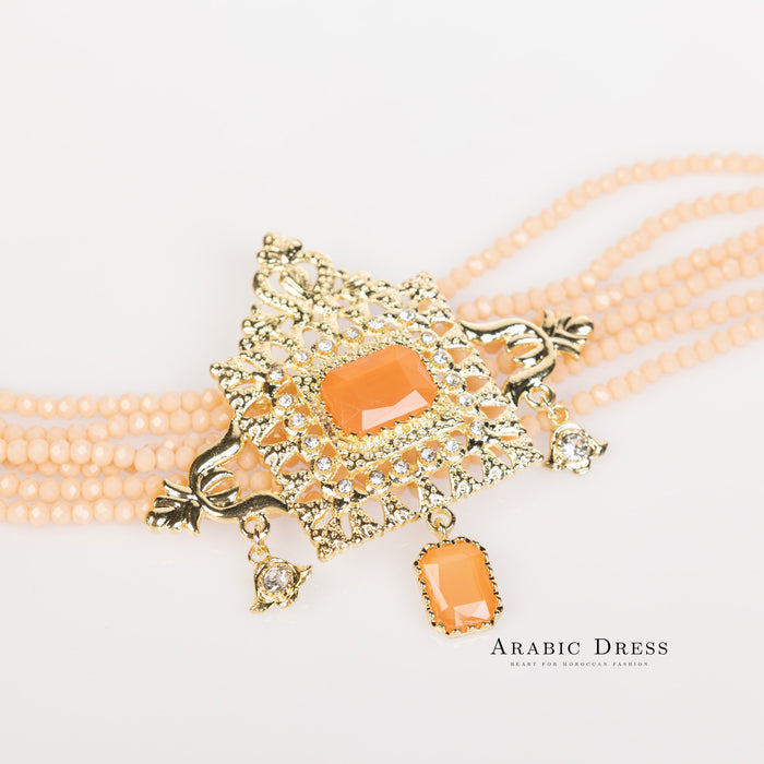 Salmon Youra Necklace set