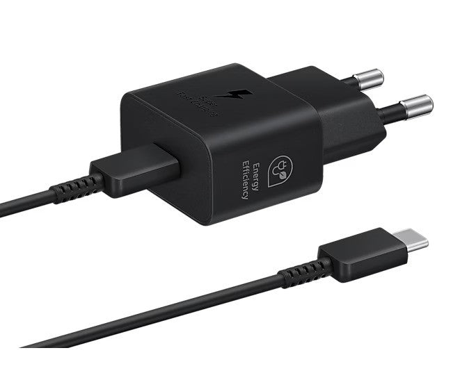 Samsung 1 Type C Port GaN Travel Adapter - 25W - Black