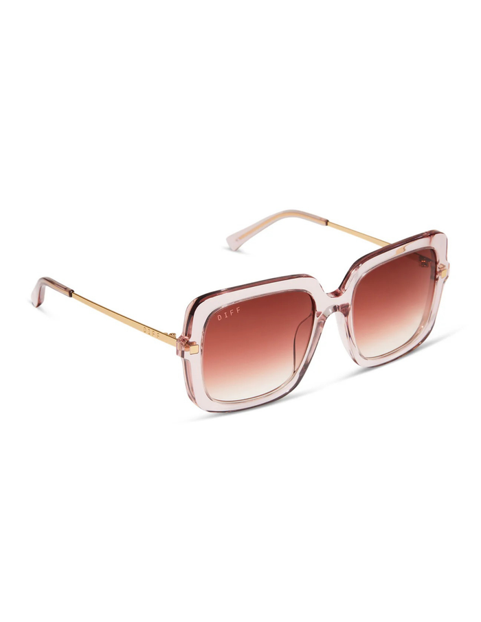 Sandra- Light Pink Crystal Dusk Gradient Sunglasses