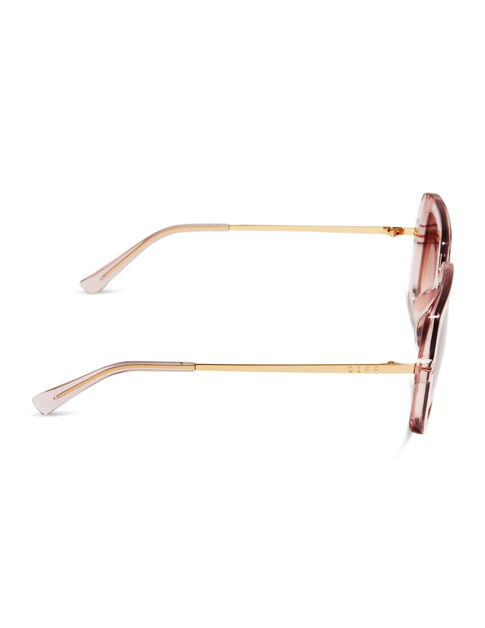 Sandra- Light Pink Crystal Dusk Gradient Sunglasses
