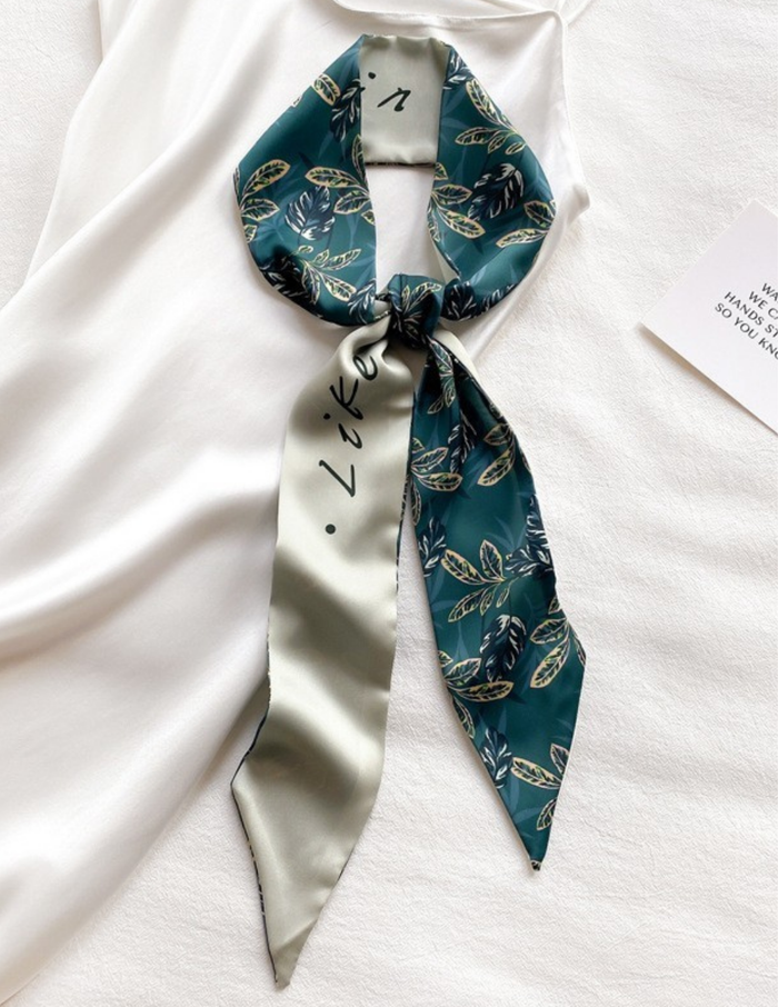 Scarf Necklace Soft Silky Wrap