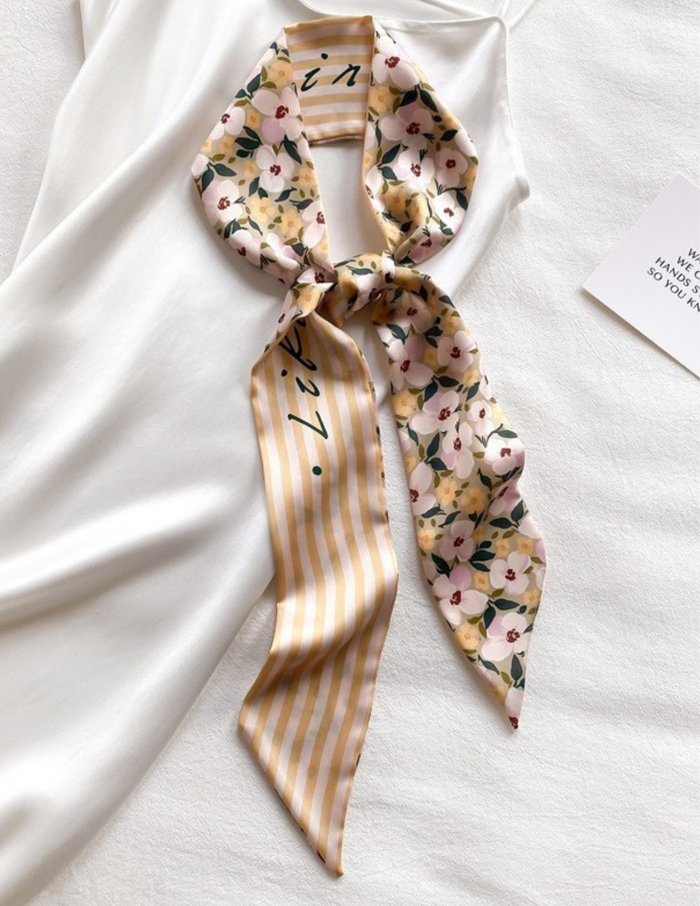 Scarf Necklace Soft Silky Wrap