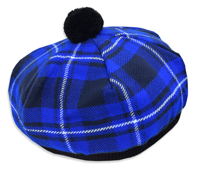 Scottish Tartan Tam O' Shanter Hat Tammy Bonnet Beret Balmoral Hat | Acrylic Wool Tartan Tammie in Various Tartans