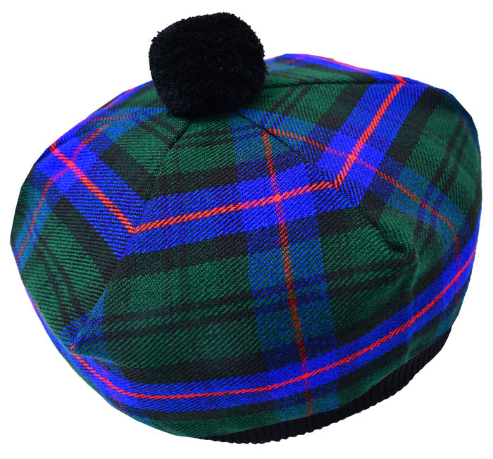Scottish Tartan Tam O' Shanter Hat Tammy Bonnet Beret Balmoral Hat | Acrylic Wool Tartan Tammie in Various Tartans