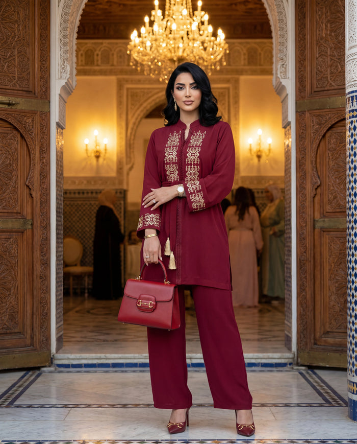 Set Lamyae Bordeaux