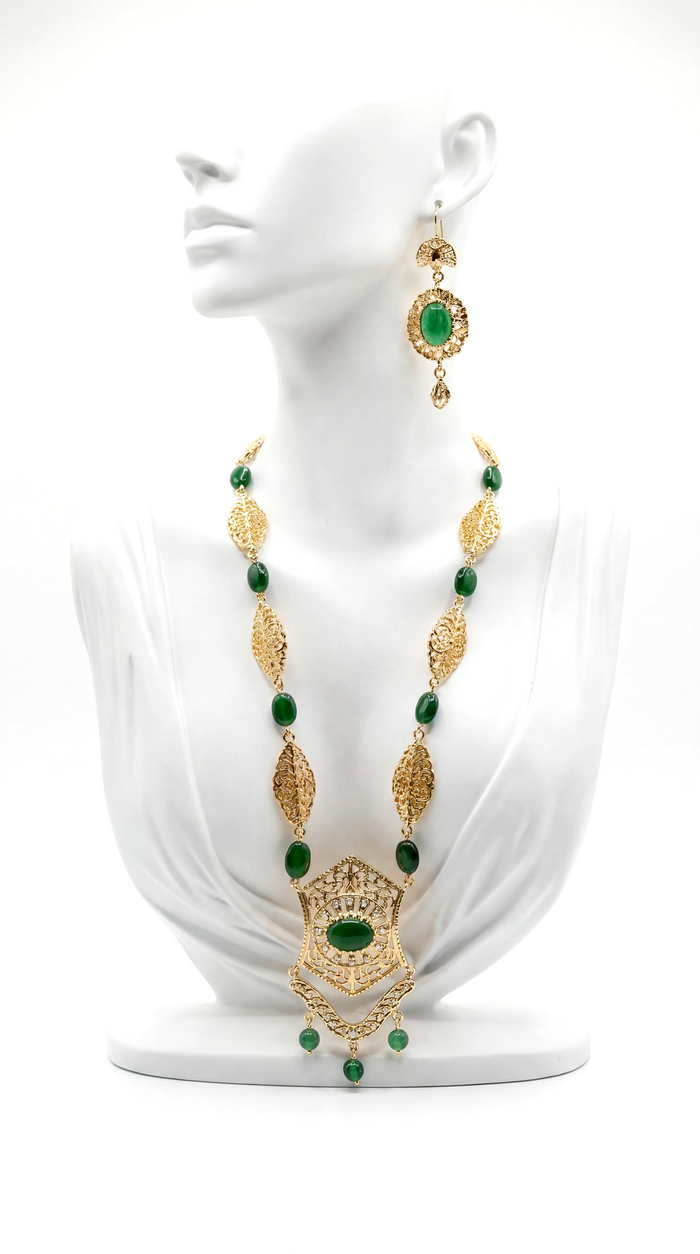 Set Necklace Hy Darkgreen