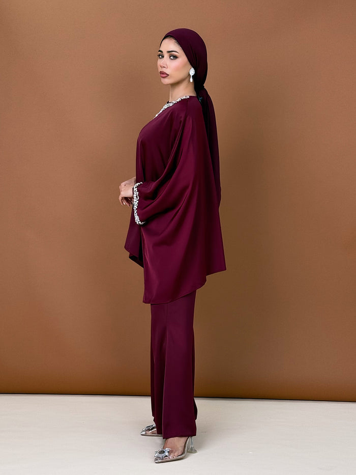 Set Nyka Bordeaux