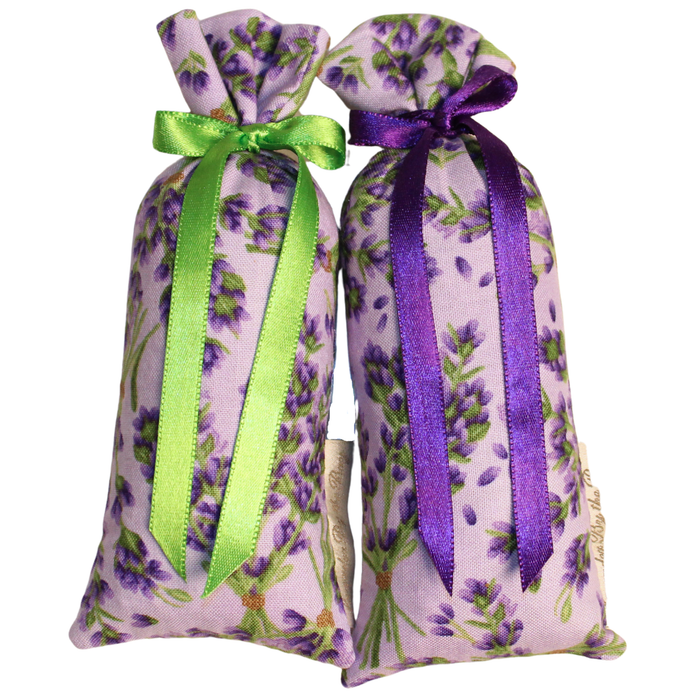 Set of Two Ribbon Lavender Sachets