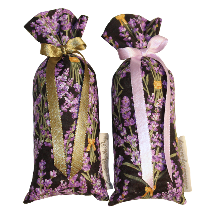 Set of Two Ribbon Lavender Sachets
