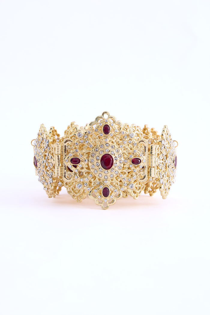 Shin Gold/Bordeaux Belt