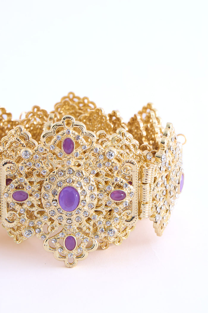 Shin Gold/Violet Belt
