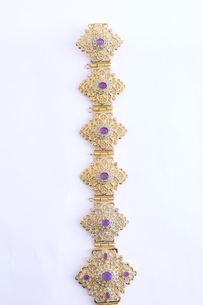Shin Gold/Violet Belt