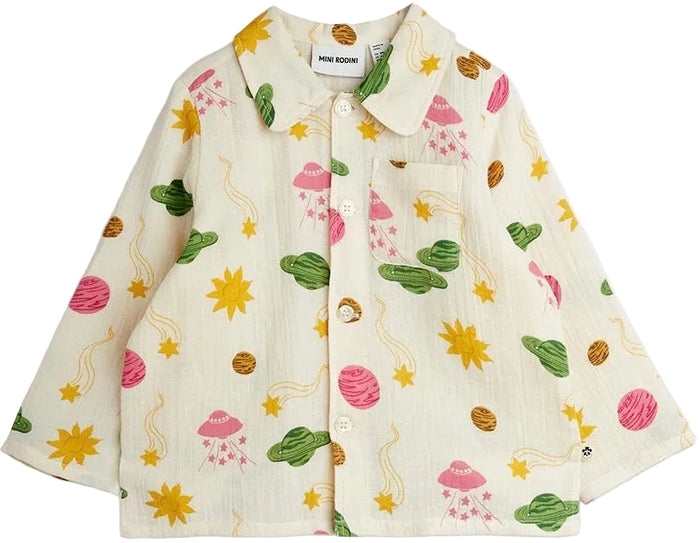 Shirt - Space AOP Muslin LS