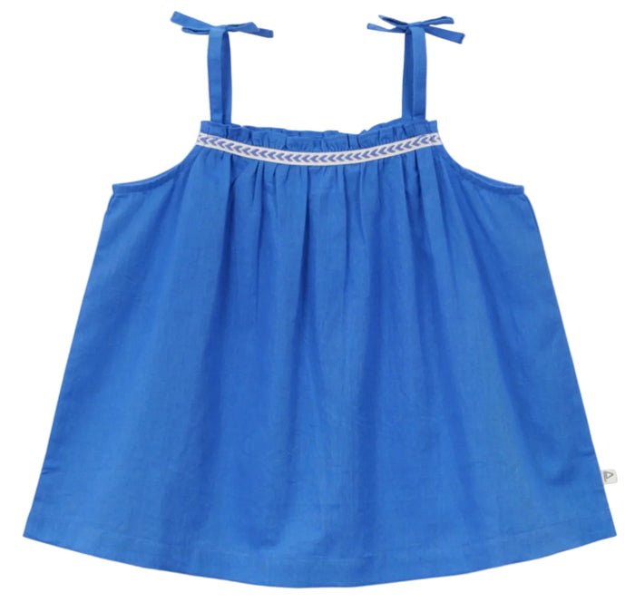 Shirt - Top Bretelles Voile Uni