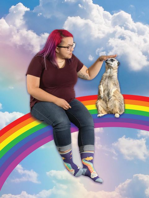 Shitting Rainbows Kind Of Day W-Crew Socks