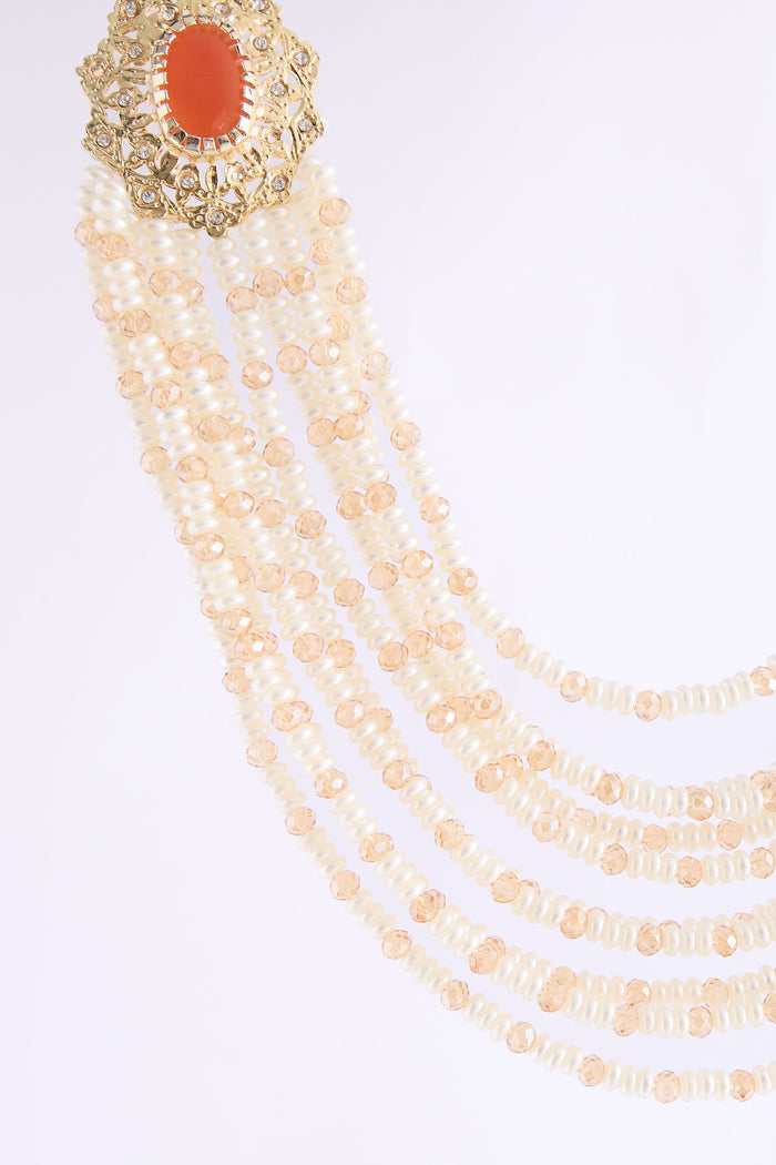 shoulder Necklace Brokenwhite