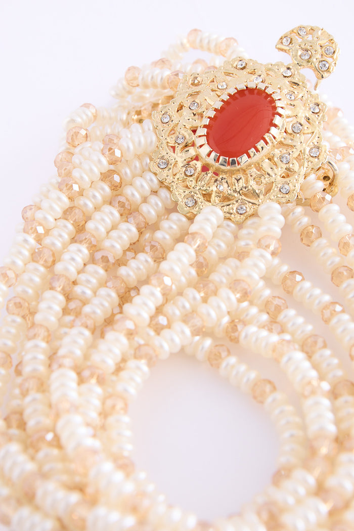 shoulder Necklace Brokenwhite