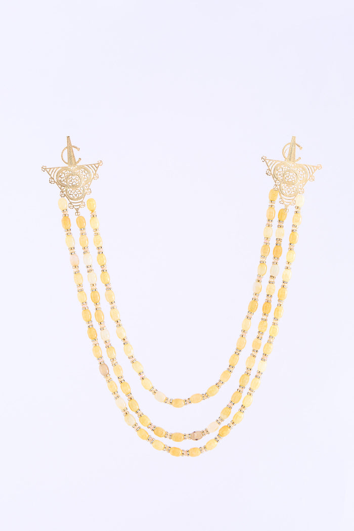 Shoulder necklace gold