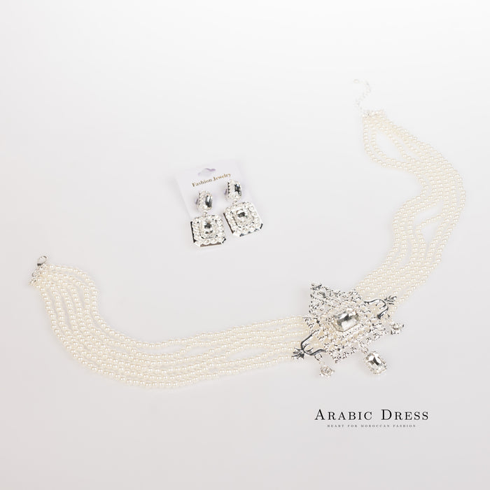 Silver Youra Necklace set