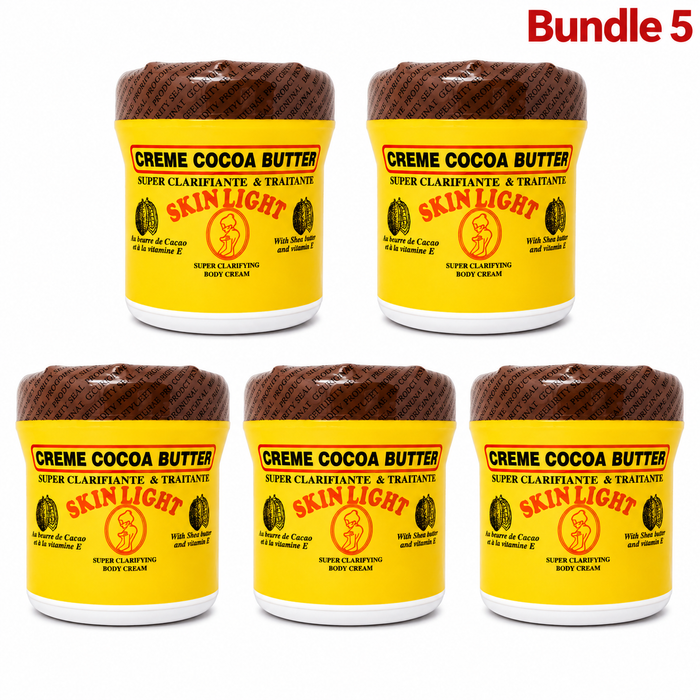 Skin Light Cocoa Butter Cream, rich moisturizing skincare cream enriched with cocoa butter, designed to hydrate and nourish dry skin while leaving it feeling soft, smooth, supple, and radiant-looking.