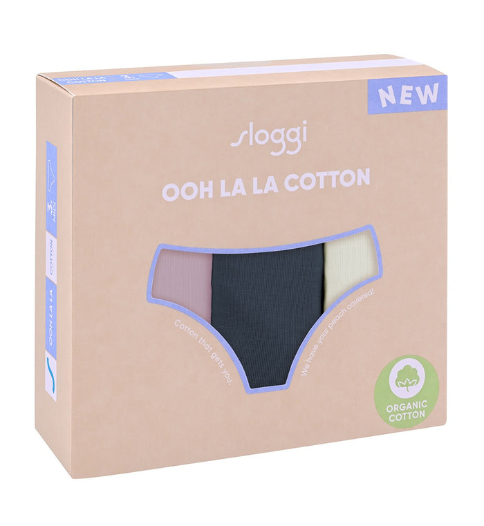 sloggi OOH LA LA COTTON MIDI - 3 PACK - MULTIPLE COLOURS 3