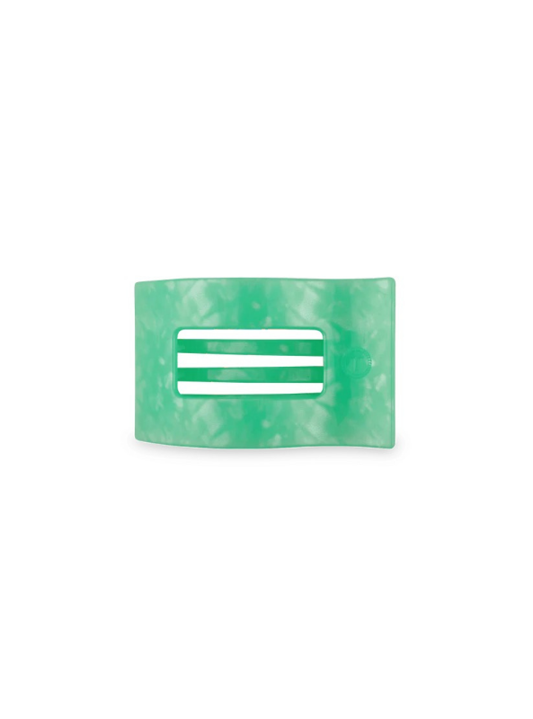Small Flat Rectangle Hair Clip- Spring Splash