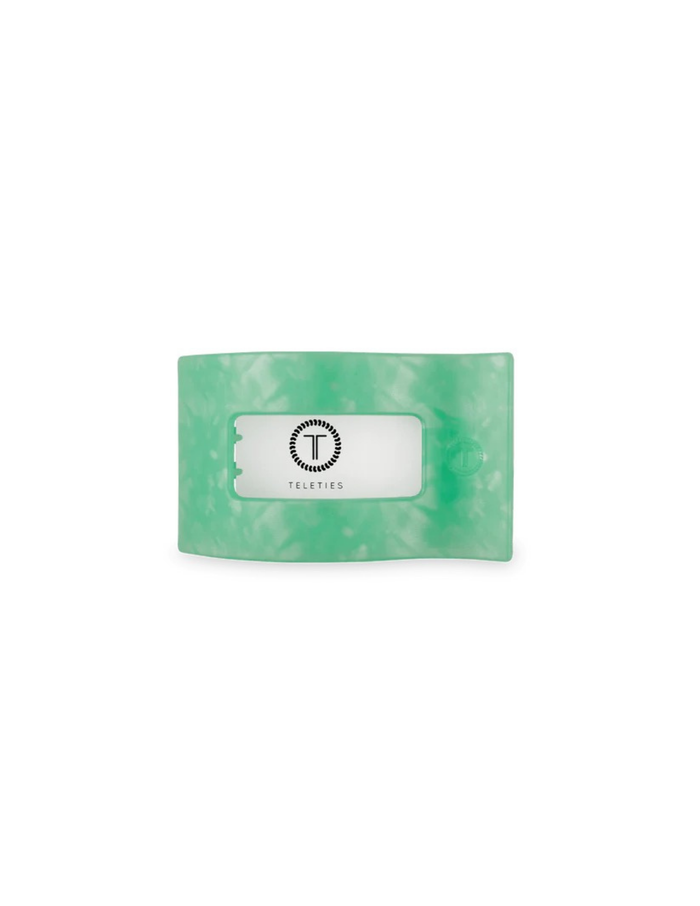 Small Flat Rectangle Hair Clip- Spring Splash