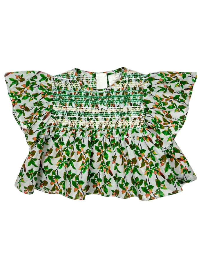 Sofia Smock Blouse - Palm Mix