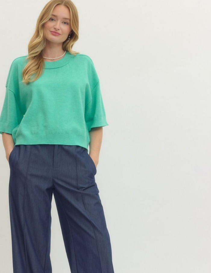 Spring Lightweight Sweater- Mint