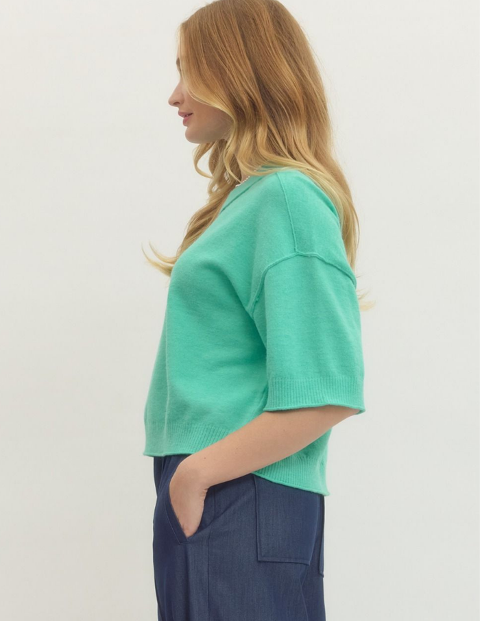Spring Lightweight Sweater- Mint
