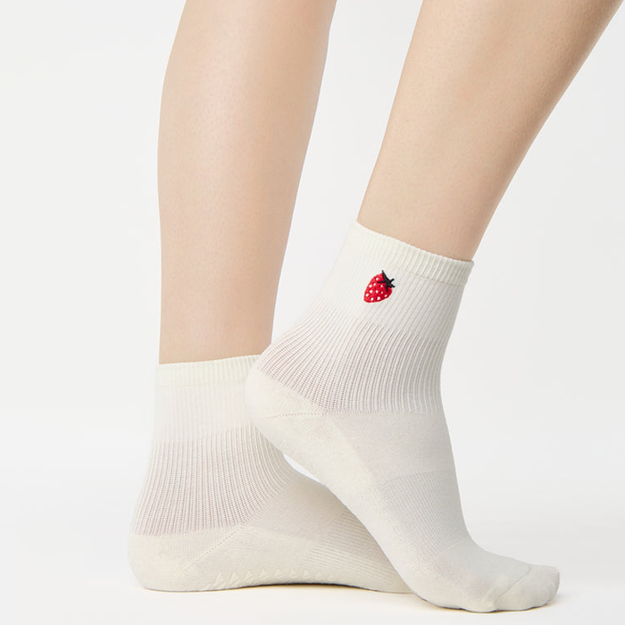 Strawberry Ankle Grip Sock