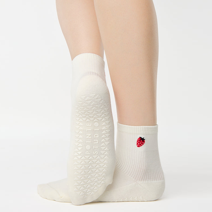 Strawberry Ankle Grip Sock
