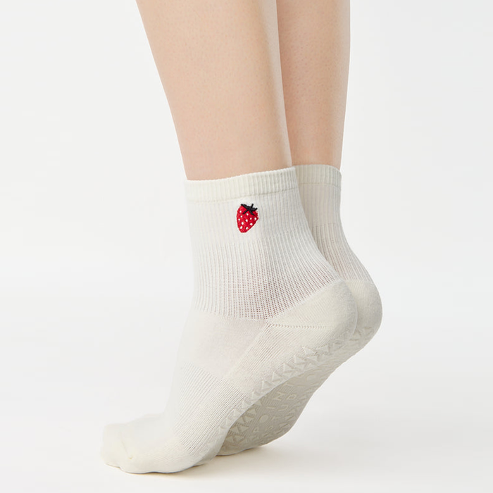 Strawberry Ankle Grip Sock