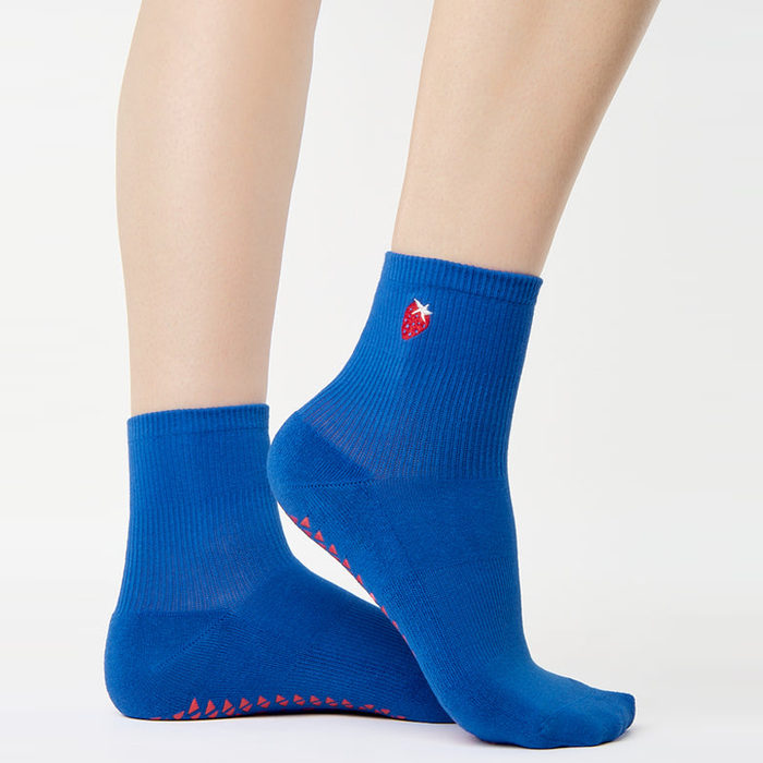 Strawberry Ankle Grip Sock