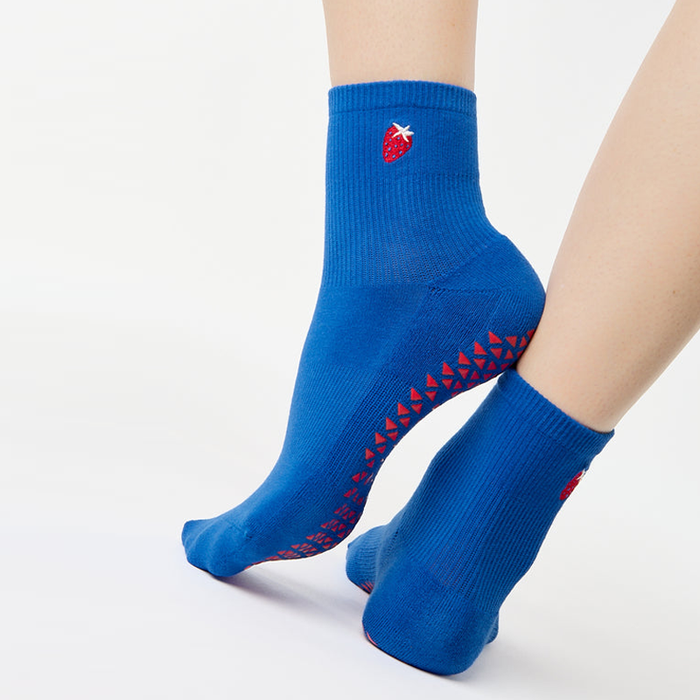 Strawberry Ankle Grip Sock