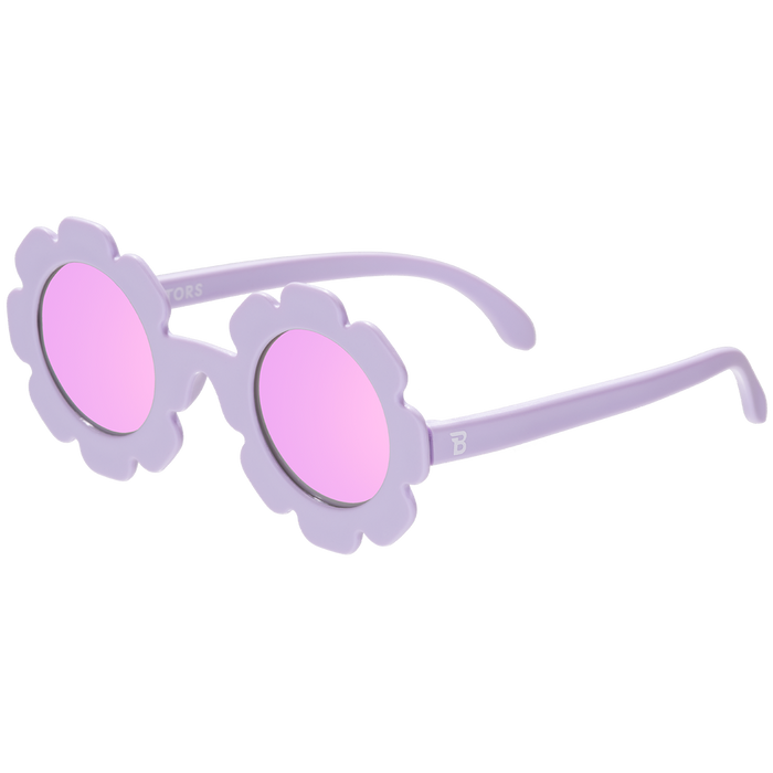 Sunglasses - Iris Polarized Flower Sunglasses with Mirrored Lens
