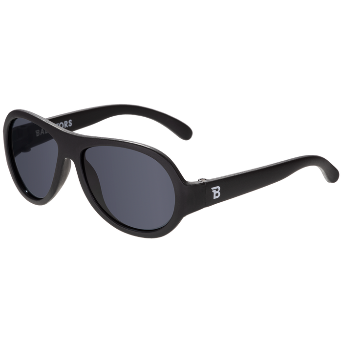 Sunglasses - Jet Black Aviator