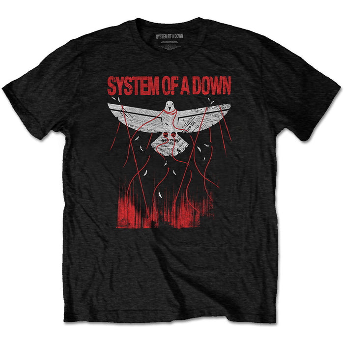System of a Down Unisex T-shirt - Dove Overcome Rock Off