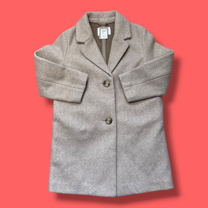 Tan Zara Dress Coat, 6-7Y